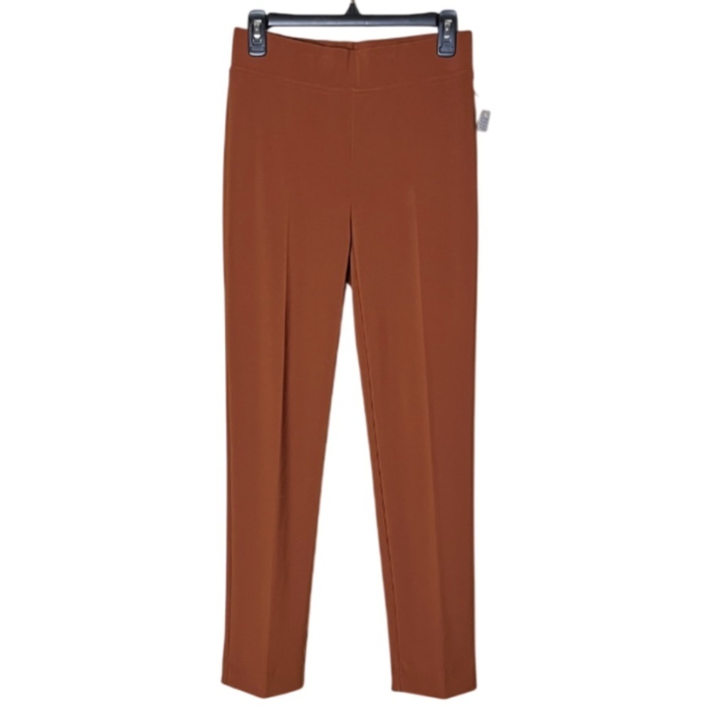 Joseph Ribkoff Rear Split Hem Trousers- Cinnamon- Size 4 NWT